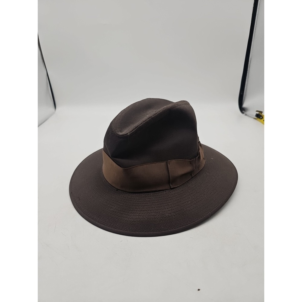 Vintage Royal‎ Stetson Chocolate Brown Fedora Hat, Size 7 1/8